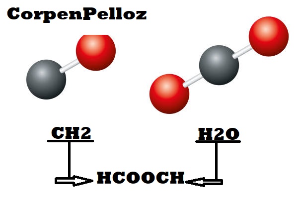 HCOOCH CH2 H2O molecule representation